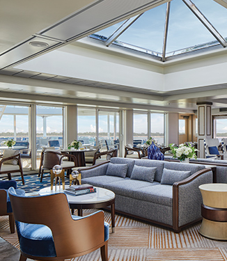 Lounges with Panoramic River Views